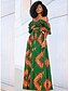 cheap Women&#039;s Two Piece Sets-Women&#039;s Slim Long Set - Floral Dress Off Shoulder