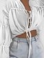 cheap Women&#039;s Blouses &amp; Shirts-Women&#039;s Daily Blouse - Solid Colored V Neck White