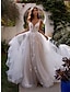 cheap Wedding Dresses-Beach Open Back Sexy Wedding Dresses A-Line Sweetheart Regular Straps Chapel Train Lace Bridal Gowns With Appliques 2024
