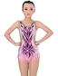 cheap Gymnastics-Rhythmic Gymnastics Leotards Artistic Gymnastics Leotards Women&#039;s Girls&#039; Leotard High Elasticity Handmade Sleeveless Competition Dance Ice Skating Rhythmic Gymnastics Figure Skating Purple Pink