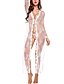 cheap Sexy Lingerie-Women&#039;s Lace Super Sexy Robes Suits Nightwear Solid Colored White / Black / Blue S M L