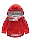 voordelige Bovenkleding-Kids Boys&#039; Basic Geometric Jacket &amp; Coat Red
