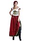 cheap Oktoberfest-Oktoberfest Beer Dirndl Trachtenkleider Women&#039;s Dress Bavarian Vacation Dress Costume Blushing Pink / Floral
