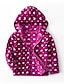 cheap Outerwear-Kids Girls&#039; Basic Polka Dot Jacket &amp; Coat Purple