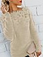 cheap Women&#039;s Sweaters-Women&#039;s Solid Colored Pullover Long Sleeve Sweater Cardigans Round Neck Black Blue Purple
