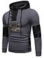 cheap Men&#039;s Hoodies &amp; Sweatshirts-Men&#039;s Hoodie Letter Hooded Active / Basic Sports Black Dark Gray US32 / UK32 / EU40 US34 / UK34 / EU42 US36 / UK36 / EU44