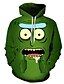 cheap Men&#039;s 3D T-shirts-Men&#039;s Hoodie Hooded Character Daily Basic Hoodies Sweatshirts  Green