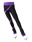 cheap Figure Skating-Figure Skating Pants Women&#039;s Girls&#039; Ice Skating Tights Leggings Outfits Purple Pink Yellow Open Back Spandex High Elasticity Training Skating Wear Handmade Solid Colored Classic Long Pant Ice Skating