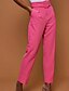 cheap Plus Size Bottoms-Women&#039;s Street chic Suits Pants - Solid Colored Yellow Blushing Pink Fuchsia S M L