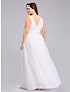 Χαμηλού Κόστους Φορέματα για Καλεσμένους σε Γάμο-Γραμμή Α Βραδινά φορέματα Μεγάλο Μέγεθος Φόρεμα Επισκέπτης γάμου Επίσημο Βραδινό Μακρύ Αμάνικο Λαιμόκοψη V Φόρεμα παράνυμφου Σιφόν V Πίσω με Πλισέ 2024