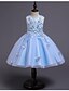 cheap Flower Girl Dresses-Princess Knee Length Flower Girl Dress Pageant &amp; Performance Cute Prom Dress POLY with Butterfly Design Fit 3-16 Years