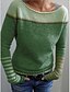 cheap Women&#039;s Sweaters-Women&#039;s Solid Colored Long Sleeve Pullover Sweater Jumper, V Neck Blue / Green / Gray S / M / L