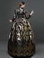 cheap Historical &amp; Vintage Costumes-Queen Elizabeth Maria Antonietta Rococo Victorian Cocktail Dress Vintage Dress Dress Party Costume Masquerade Ball Gown Prom Dress Women&#039;s Costume Vintage Cosplay Party Prom Long Sleeve Long Length