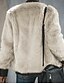 billiga Damytterkläder-Dam Faux Fur Coat Normal Enfärgad Dagligen Grundläggande Beige S M L XL