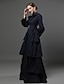 cheap Historical &amp; Vintage Costumes-Maria Antonietta Victorian Medieval 18th Century Cocktail Dress Vintage Dress Dress Party Costume Masquerade Prom Dress Women&#039;s Costume Vintage Cosplay Party Prom Long Sleeve Long Length Ball Gown