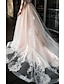 baratos Vestidos de Casamento-Praia Boho Vestidos de noiva Linha A Decote V Manga Longa Cauda Escova Renda Vestidos de noiva Com Apliques 2023