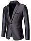 cheap Men&#039;s Trench Coat-Men&#039;s Notch lapel collar Suits Solid Colored Gray US32 / UK32 / EU40 / US34 / UK34 / EU42