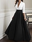 cheap Mother of the Bride Dresses-A-Line Mother of the Bride Dress Wedding Guest Elegant &amp; Luxurious Plunging Neck Floor Length Satin Half Sleeve with Ruching 2023
