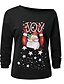 cheap Sweaters &amp; Cardigans-Women&#039;s Sweatshirt Character Star Christmas Hoodies Sweatshirts  Wine White Black