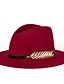 Χαμηλού Κόστους Ανδρικά καπέλα-Γιούνισεξ Τύπου bucket Καπελίνα Μαλλί Ακρυλικό Λινό Δεκαετία ΄30 - Μονόχρωμο Φθινόπωρο Χειμώνας Κρασί Μαύρο