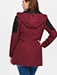cheap Women&#039;s Fur &amp; Faux Fur Coats-Women&#039;s Faux Fur Coat Daily Shirt Collar Regular Color Block Wine / Black / Light gray S / M / L