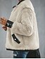 Недорогие Верхняя одежда для женщин-Жен. Искусственное меховое пальто Обычная Однотонный Повседневные Классический Бежевый S M L XL