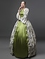 abordables Costumes vintage et anciens-Rococo Victoriens Robe de cocktail Robe vintage Robe Costume de fête Bal Masqué Robe de bal Grandes Tailles Longue longueur Grandes Tailles Femme Robe de Soirée Grande Taille Soirée Fête scolaire Robe