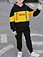 preiswerte Sets-Danksagungen Jungen 3D Bedruckt Kleidungsset Langarm Strassenmode Basic Baumwolle Polyester kinderkleidung Baby Strasse Casual Regular Fit