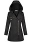 cheap Women&#039;s Fur &amp; Faux Fur Coats-Women&#039;s Faux Fur Coat Daily Shirt Collar Regular Color Block Wine / Black / Light gray S / M / L
