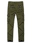 cheap Cargo Pants-Men&#039;s Military Chinos Tactical Cargo Sporty Full Length Pants Micro-elastic Camouflage Solid Colored Mid Waist Skinny Black L XL