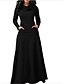 cheap Women&#039;s Dresses-Women&#039;s Maxi Swing Dress - Solid Colored Black Wine White S M L XL