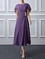 cheap Cocktail Dresses-Women&#039;s Basic Loose Sheath Dress - Solid Colored Lace Purple S M L XL