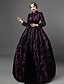 cheap Historical &amp; Vintage Costumes-Queen Elizabeth Maria Antonietta Rococo Victorian Cocktail Dress Vintage Dress Dress Party Costume Masquerade Ball Gown Prom Dress Women&#039;s Costume Vintage Cosplay Party Prom Long Sleeve Long Length