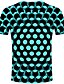 cheap Tops-Kids Toddler Boys&#039; T shirt Tee Short Sleeve Print Optical Illusion Color Block Geometric Print Yellow Fuchsia Green Children Tops Summer Active Basic Streetwear Christmas