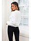 cheap Women&#039;s Sweaters-Women&#039;s Solid Colored Long Sleeve Cardigan Sweater Jumper, Plunging Neck Fall White S / M / L