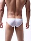 cheap Men&#039;s Exotic Underwear-Men&#039;s 1 Piece Basic Briefs Underwear Low Waist White Black Blue S M L