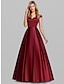 preiswerte Kleider für Hochzeitsgäste-Ballkleid-Partykleid, elegantes Quinceanera-Abschlussball-Geburtstagskleid, schulterfrei, kurzärmelig, bodenlang, Satin mit Falten 2022