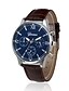 cheap Quartz Watches-Quartz Watch for Men Analog Quartz Large Dial Alloy Stylish  Men Wrist Watch Faux Leather Watchband Luxury Quartz Casual Clock