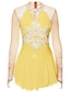 Χαμηλού Κόστους Καλλιτεχνικό πατινάζ-Φόρεμα για φιγούρες πατινάζ Γυναικεία Κοριτσίστικα Patinaj Φορέματα Σύνολα Μαύρο Λευκό Κίτρινο Σπαντέξ Υψηλή Ελαστικότητα Ανταγωνισμός Ενδυμασία πατινάζ Χειροποίητο Ανάγλυφο Μοντέρνα Μακρυμάνικο