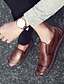 abordables Zapatillas sin cordones y mocasines de hombre-Hombre Zapatos Zapatos de taco bajo y Slip-Ons Cuero Casual Comodidad Primavera Verano