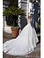 cheap Wedding Dresses-Ball Gown Wedding Dresses Off Shoulder Chapel Train Lace Tulle Lace Over Satin Half Sleeve Formal Sparkle &amp; Shine Illusion Sleeve with Lace Appliques 2021