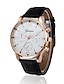 cheap Quartz Watches-Quartz Watch for Men Analog Quartz Large Dial Alloy Stylish  Men Wrist Watch Faux Leather Watchband Luxury Quartz Casual Clock