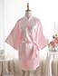 cheap Women&#039;s Robes-Women&#039;s Classic Robes Nightwear Solid Colored Blue / Purple / Blushing Pink One-Size / V Neck
