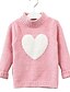 cheap Sweaters &amp; Cardigans-Kids Girls&#039; Basic Color Block Long Sleeve Sweater &amp; Cardigan White