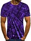 cheap Men&#039;s 3D T-shirts-Men&#039;s T shirt Graphic 3D Plus Size Round Neck Daily Sports Print Short Sleeve Tops Basic Exaggerated Purple