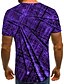 cheap Men&#039;s 3D T-shirts-Men&#039;s T shirt Graphic 3D Plus Size Round Neck Daily Sports Print Short Sleeve Tops Basic Exaggerated Purple