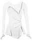 cheap Ice Skating Dresses , Pants &amp; Jackets-Figure Skating Dress Women&#039;s Girls&#039; Ice Skating Dress Outfits Black White Yellow Patchwork Mesh Spandex High Elasticity Practice Professional Competition Skating Wear Breathable Handmade Crystal