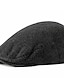 abordables Sombreros de hombre-Hombre Gorra Plana Negro Marrón Estilo clásico Moda de los años 20 Básico Calle Casual A Rayas