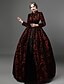 cheap Historical &amp; Vintage Costumes-Queen Elizabeth Maria Antonietta Rococo Victorian Cocktail Dress Vintage Dress Dress Party Costume Masquerade Ball Gown Prom Dress Women&#039;s Costume Vintage Cosplay Party Prom Long Sleeve Long Length