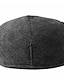 זול כובעים לגברים-בגדי ריקוד גברים כובע מצחייה שטוח שחור חום סגנון קלאסי אופנה של שנות העשרים בסיסי רחוב קזו&#039;אל פסים